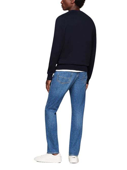 Maglioncino uomo blu in cotone Tommy Hilfiger | MW0MW14748DW5